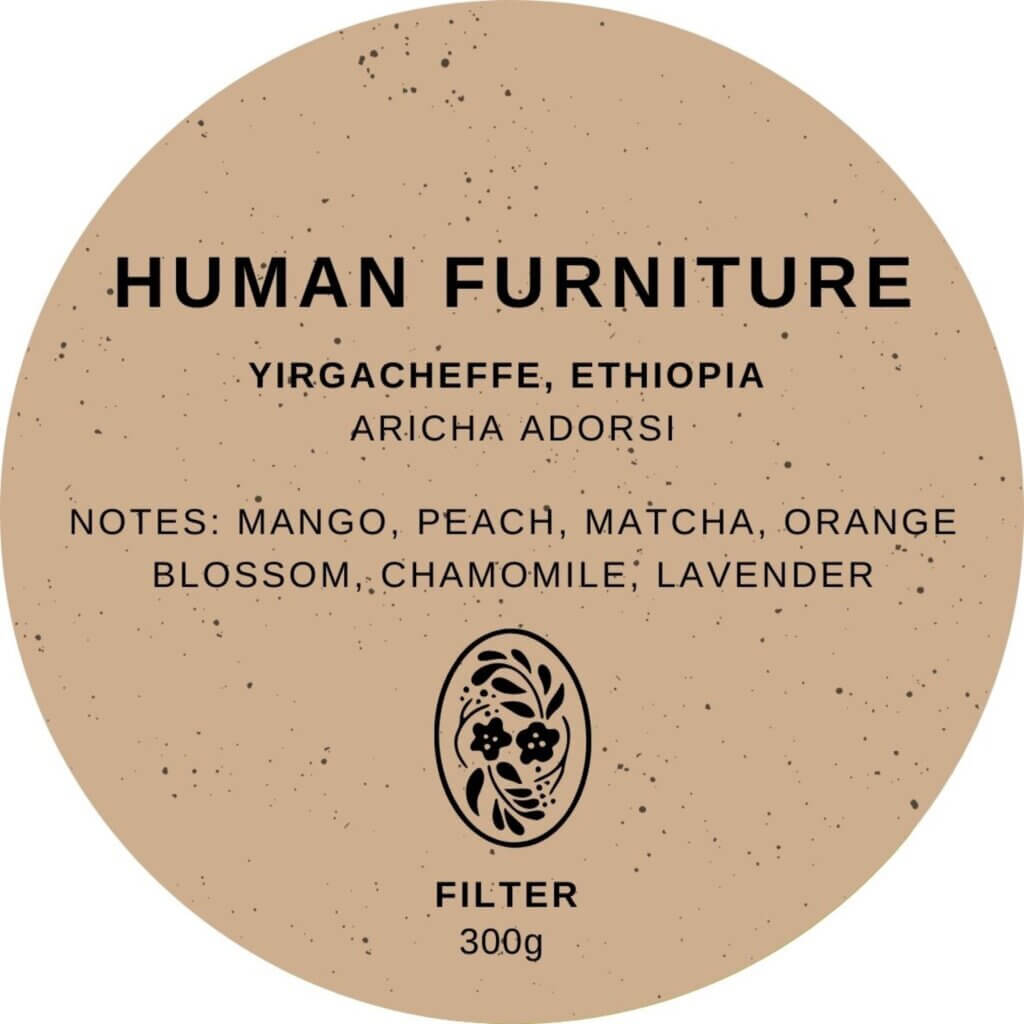 Human Furniture: Ethiopia, Yirgacheffe, Aricha Adorsi